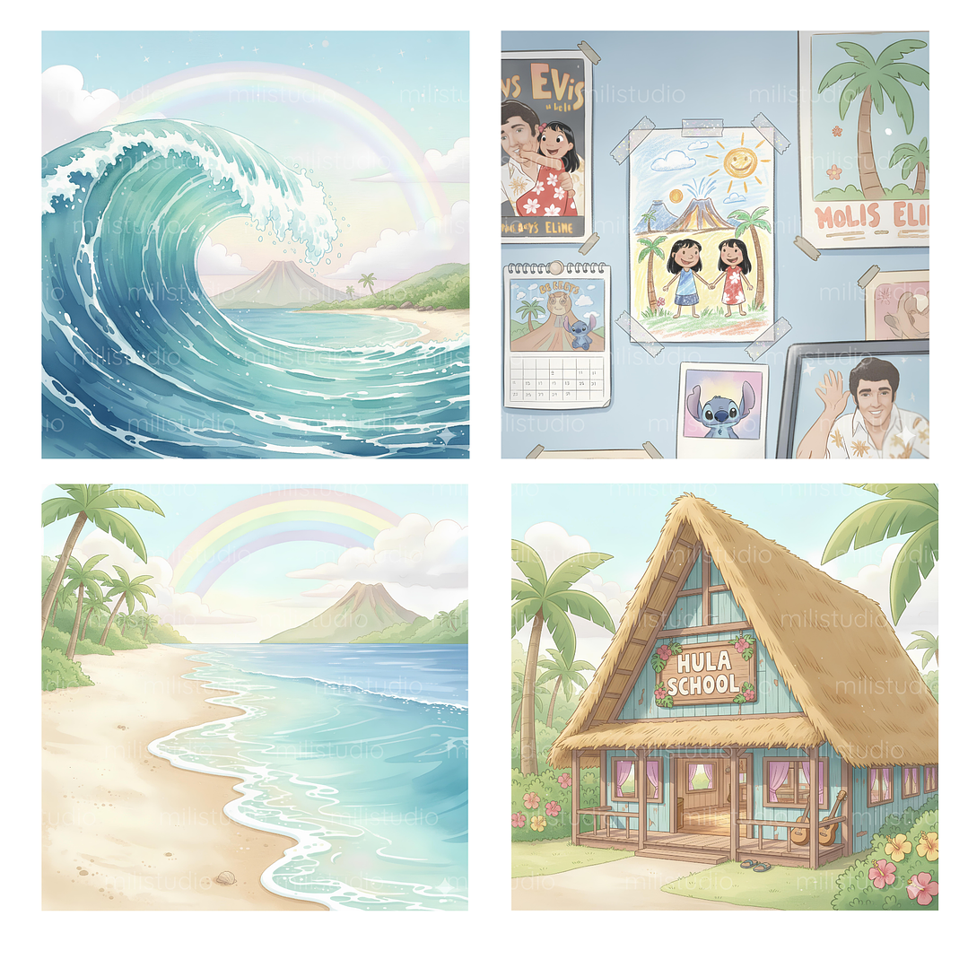 Kit Digital Lilo & Stitch  10