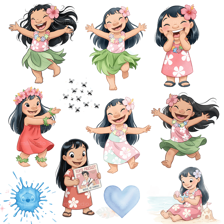 Kit Digital Lilo & Stitch  13