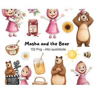Kit Digital Masha e o Urso