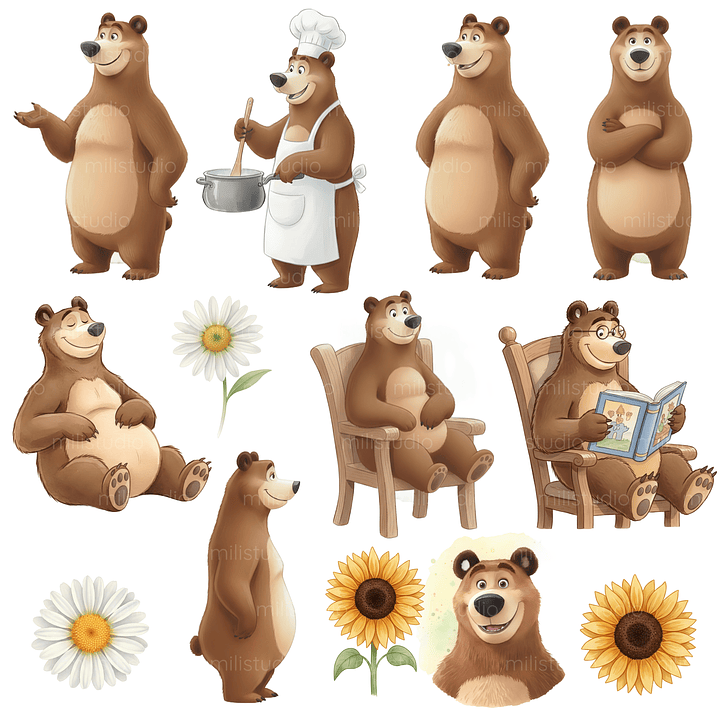 Kit Digital Masha e o Urso 3