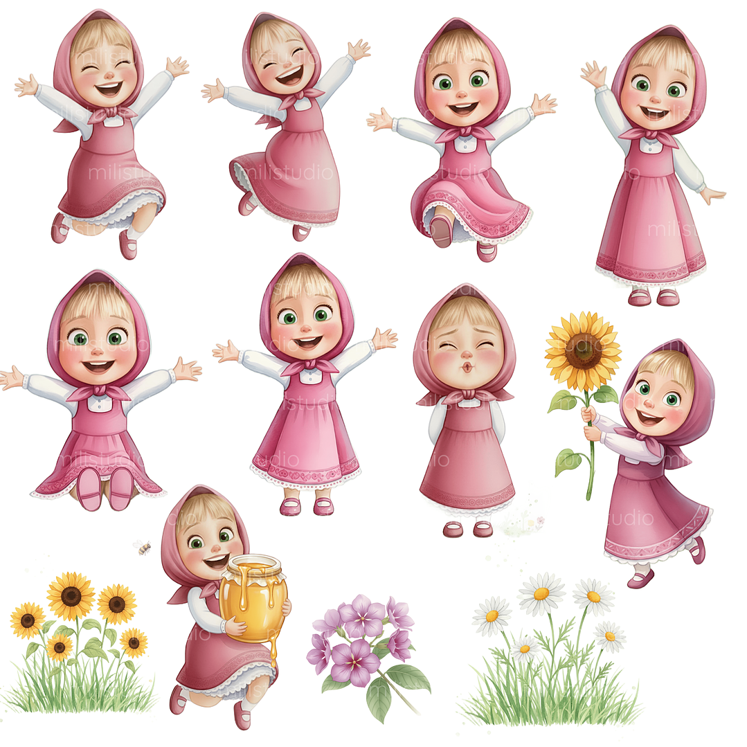 Kit Digital Masha e o Urso 7