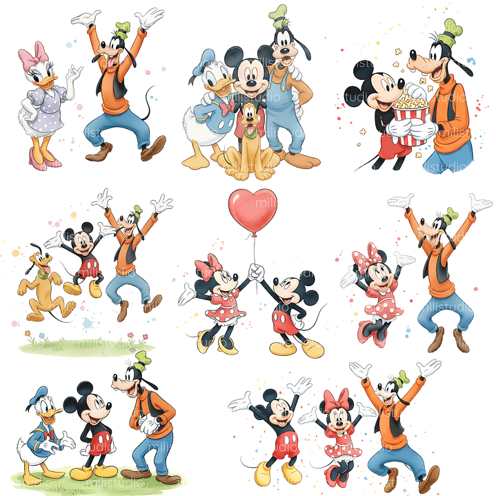 Kit Digital Mickey e Amigos  5