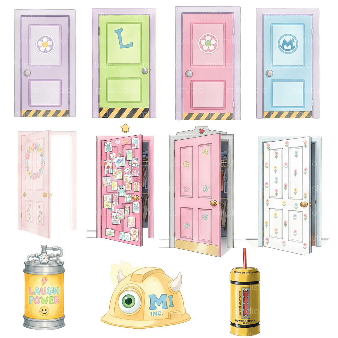 Kit Digital Monstros S.A Aquarela  2