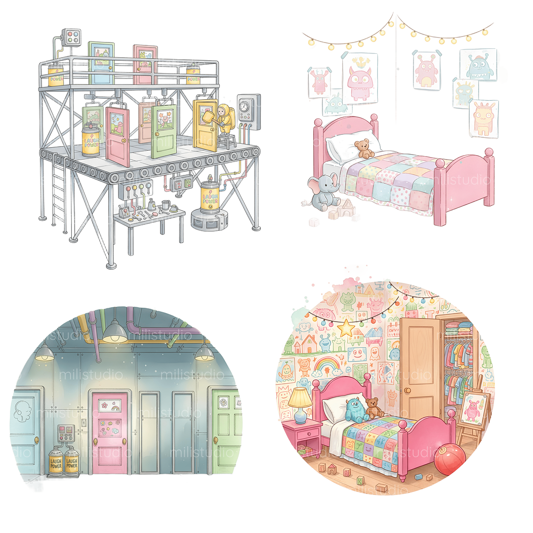 Kit Digital Monstros S.A Aquarela  11