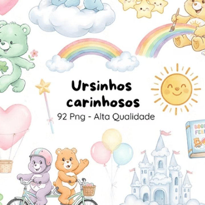 Kit Digital Ursinhos Carinhosos  1