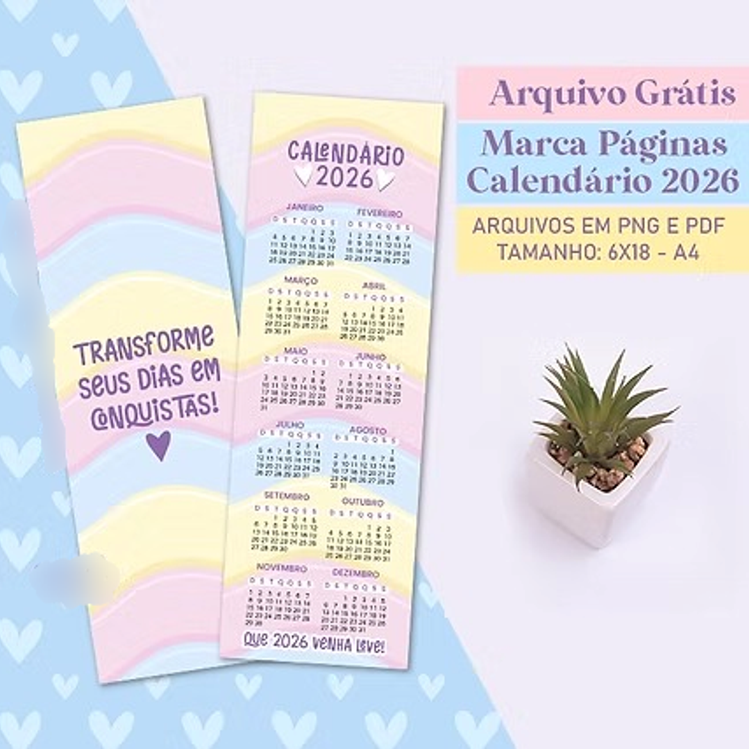 Arquivo Freebie Calendário Marca Página 2026 1