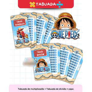 Arquivo Escolar Tabuada One Piece 