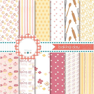 Kit Digital Papeis Cozinha 