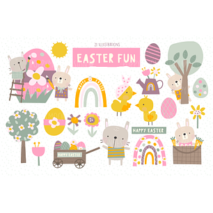 Kit Digital Coelhinhos 