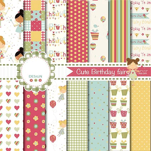Kit Digital Papeis Fadinhas De Aniversario 