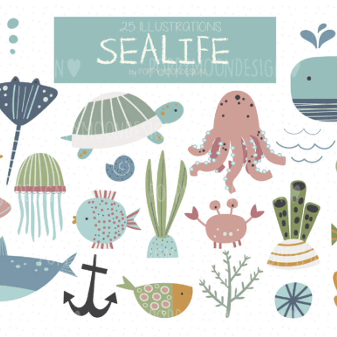 Kit Digital Fundo Do Mar  1