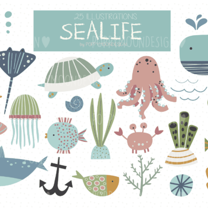 Kit Digital Fundo Do Mar  1