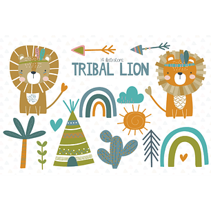 Kit Digital Leão Tribal 