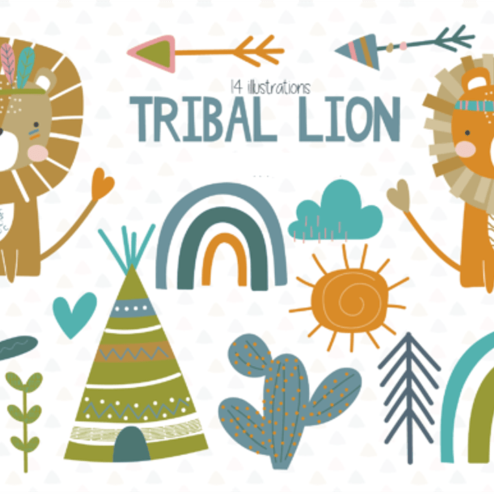 Kit Digital Leão Tribal  1