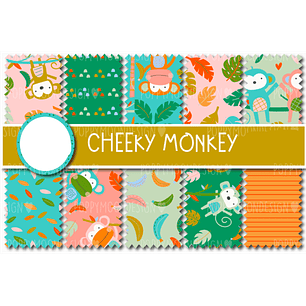 Kit Digital Papeis Macaquinhos 