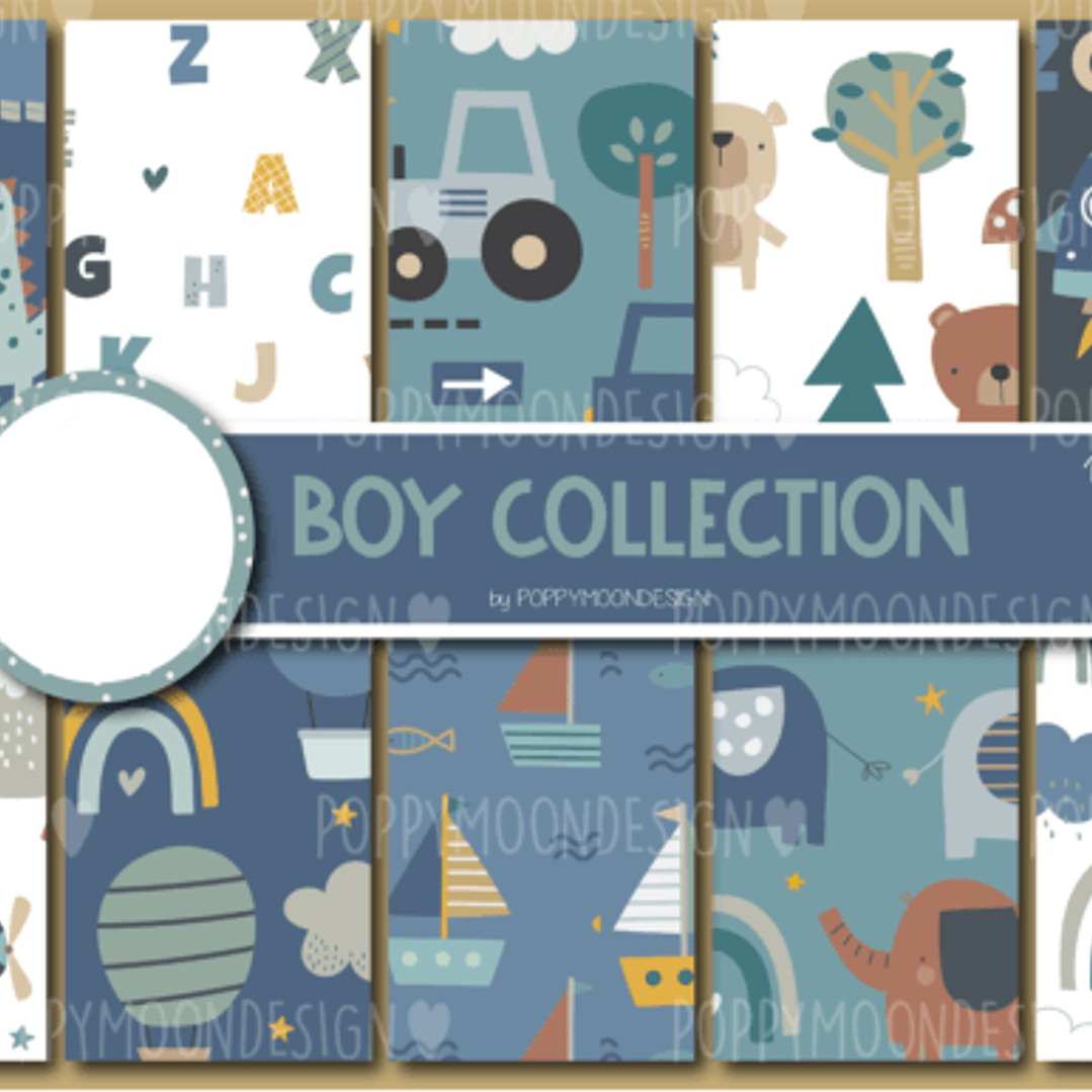 Kit Digital Menino Colecionador  1