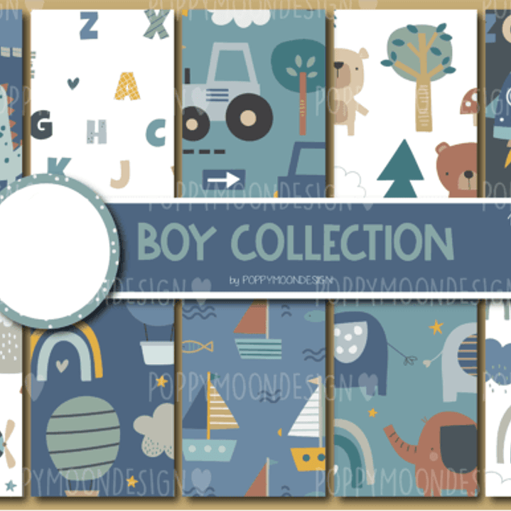 Kit Digital Menino Colecionador  1