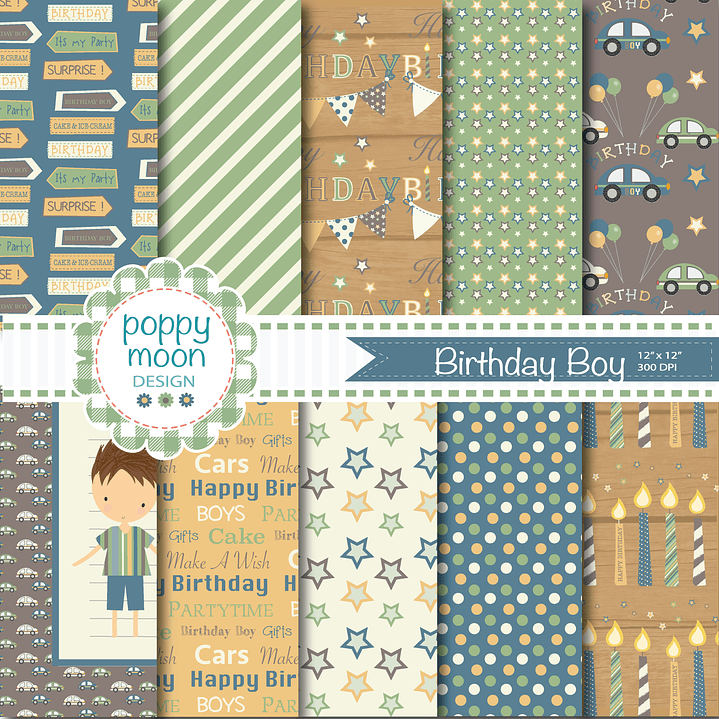 Kit Digital Aniversario Boy 2