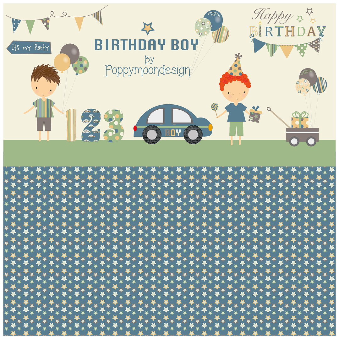 Kit Digital Aniversario Boy 3