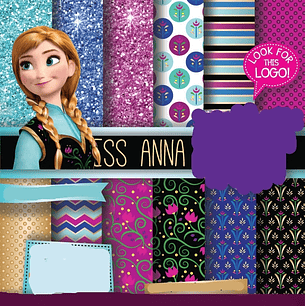 Kit Digital Papeis Ana Frozem 