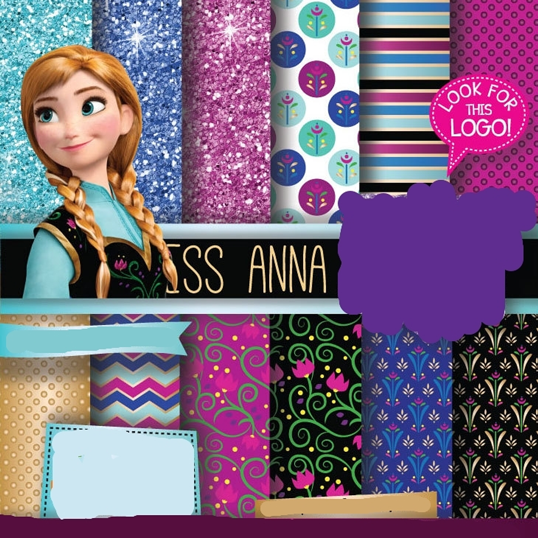 Kit Digital Papeis Ana Frozem  1