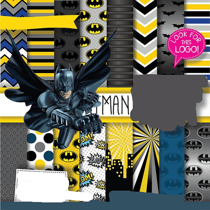 Kit Digital Papeis Batman 1