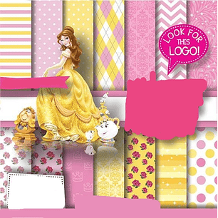 Kit Digital Papeis Princesa Bella 
