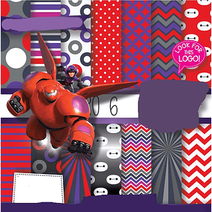 Kit Digital Papeis Big Hero 6