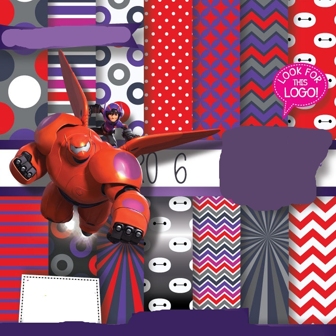 Kit Digital Papeis Big Hero 6 1