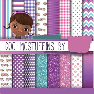 Kit Digital Papeis Doutora Brinquedos