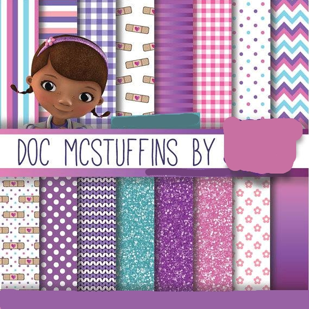 Kit Digital Papeis Doutora Brinquedos 1