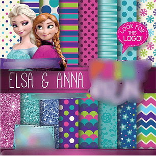 Kit Digital Papeis Elsa E Anna Frozem 