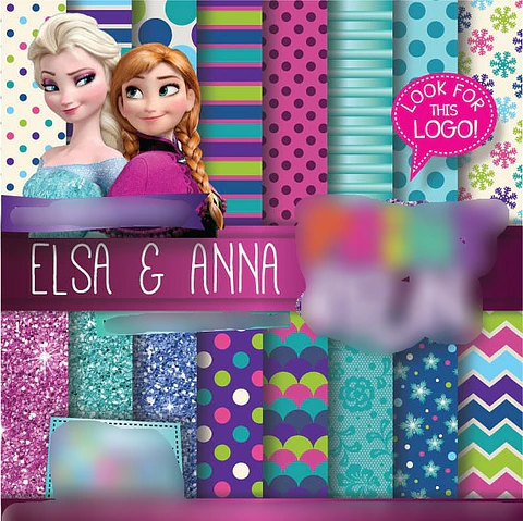 Kit Digital Papeis Elsa E Anna Frozem 