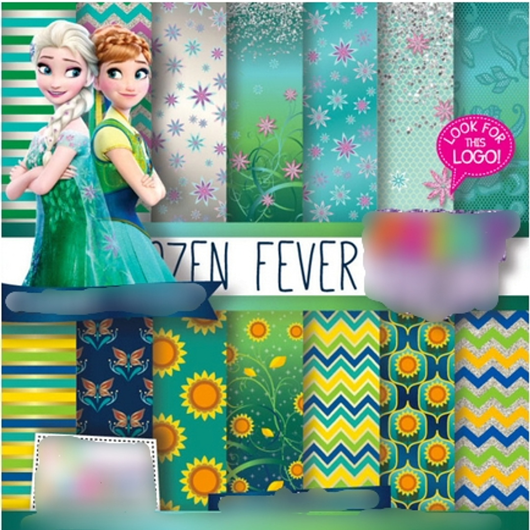 Kit Digital Papeis Frozen  1