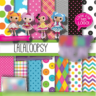 Kit Digital Papeis Lala Loopsy 