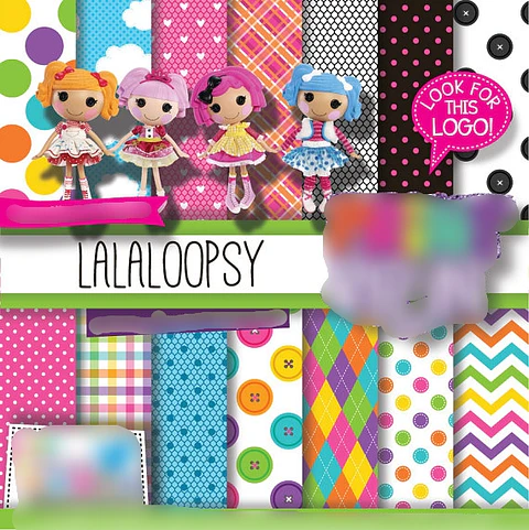 Kit Digital Papeis Lala Loopsy 