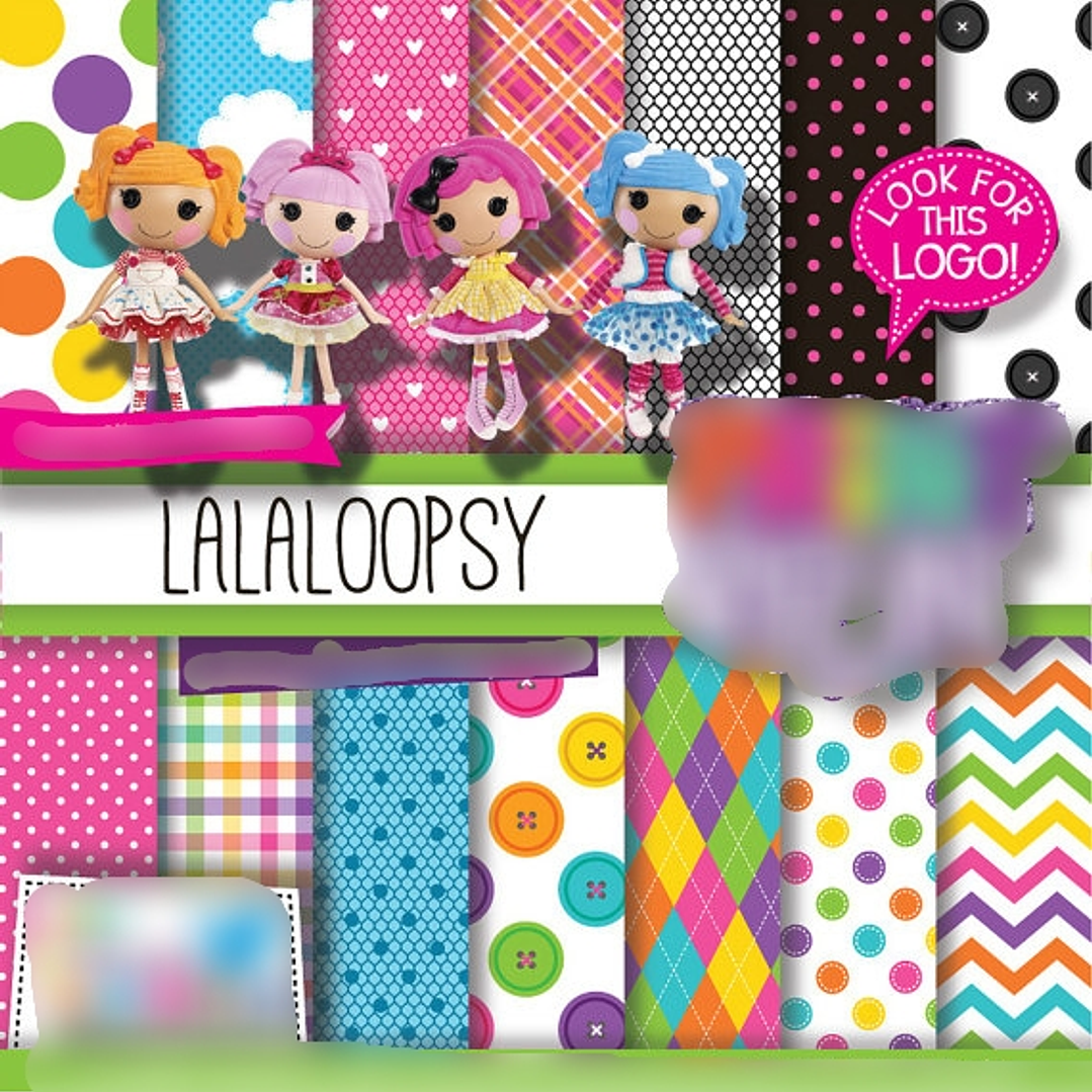 Kit Digital Papeis Lala Loopsy  1