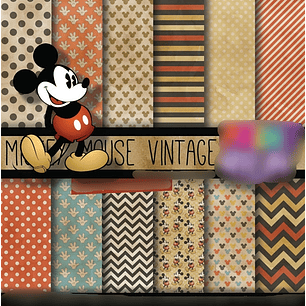 Kit Digital Papeis Mickey 