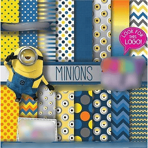 Kit Digital Papeis Minions 