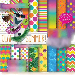 Kit digital Papeis Olafo 