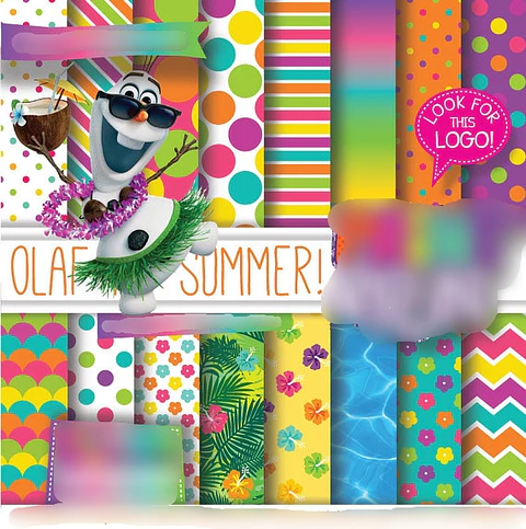 Kit digital Papeis Olafo 