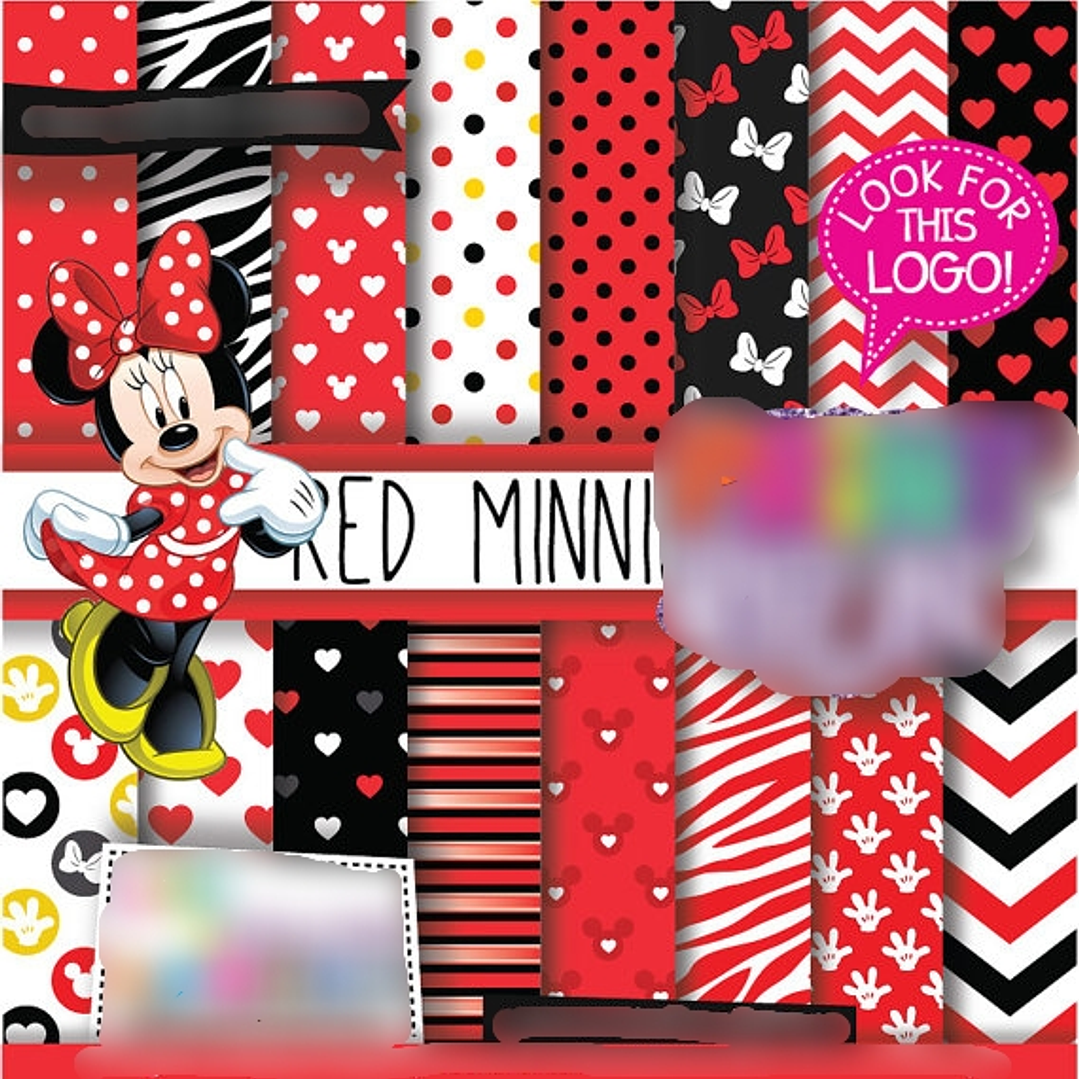 Kit Digital Minnie Vermelha  1
