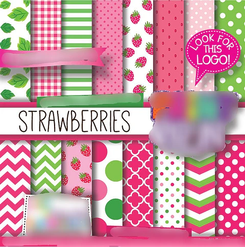 Kit Digital Papeis Moranguinho 