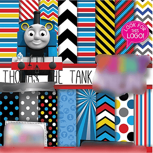 Kit Digital Papeis Thomas O Trem 