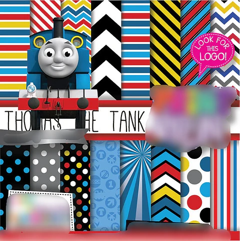 Kit Digital Papeis Thomas O Trem 