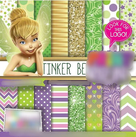Kit Digital Papeis Tinker Bell 