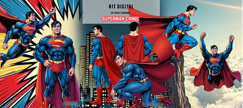 Kit Digital Superman Comic 