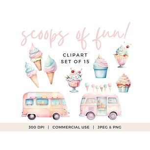 Kit Digital Carrinho Do Sorvete 