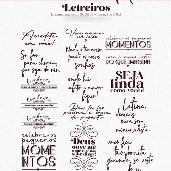 Arquivo Dia da Mulher Flor de Maria - Combo Ilustrações  4