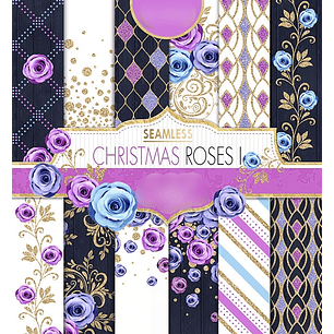 Kit Digital Rosas de Natal 